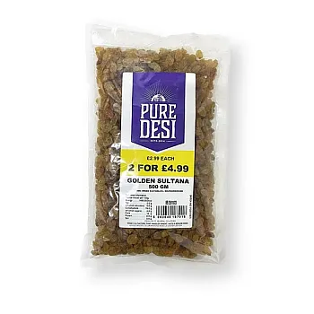 DESI GOLDEN SULTANA 500G 2 FOR - Pack Of 2