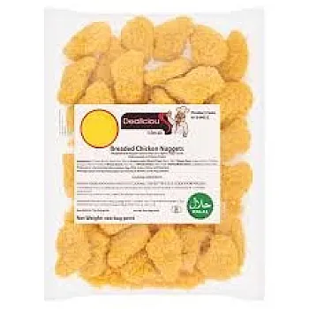 DELICIOUS BREADED CHICKEN NUGGETS 680G - Pack Of 31