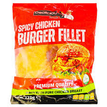 DEALICIOUS MEALZ SPICY CHICKEN BURGER 770G