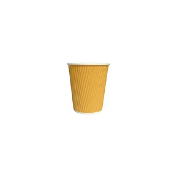  CATER GOLD PAPER CUP RIPLE BEIGE 25PK