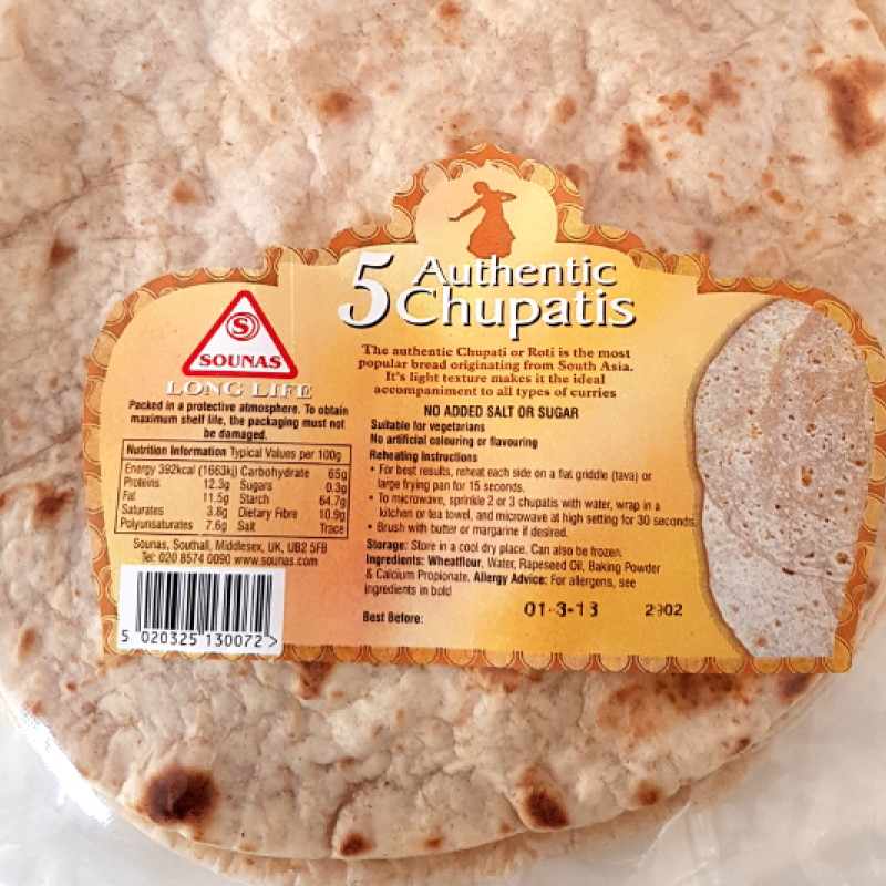 5 AUTHENTIC CHUPATIS