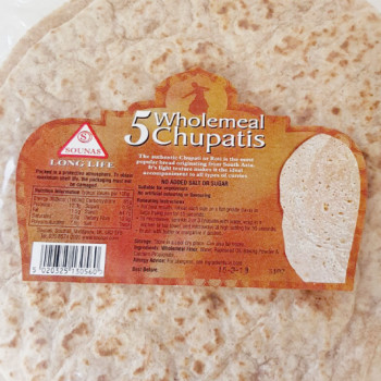 5 WHOLEMEAL CHUPATIS