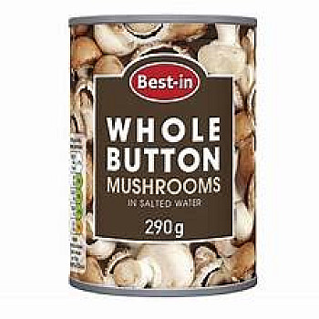 BEST IN WHOLE BUTTON MUSHROOMS 290G