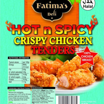 FATIMA HOT N SPICY CHICKEN FILLETS 1KG
