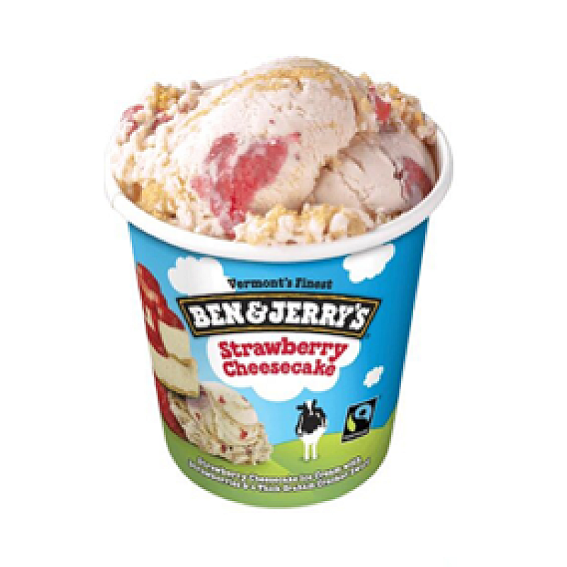 BEN JERRY STRAWBERRY CHEESE CAKE 416G