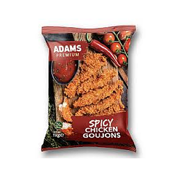 SPICY BREADED CHICKEN STRIPS GOUJONS 1KG