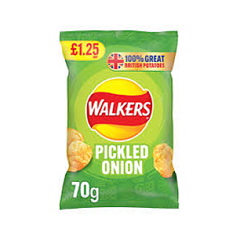 WALKERS PICKLED ONION 70G
