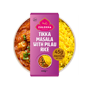 ZULEKHA TIKKA MASALA WHITE PILAU RICE 45G