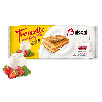 BALCONI TRANCETTO FRAGOLA STRAWBERRY CREAM FILLING